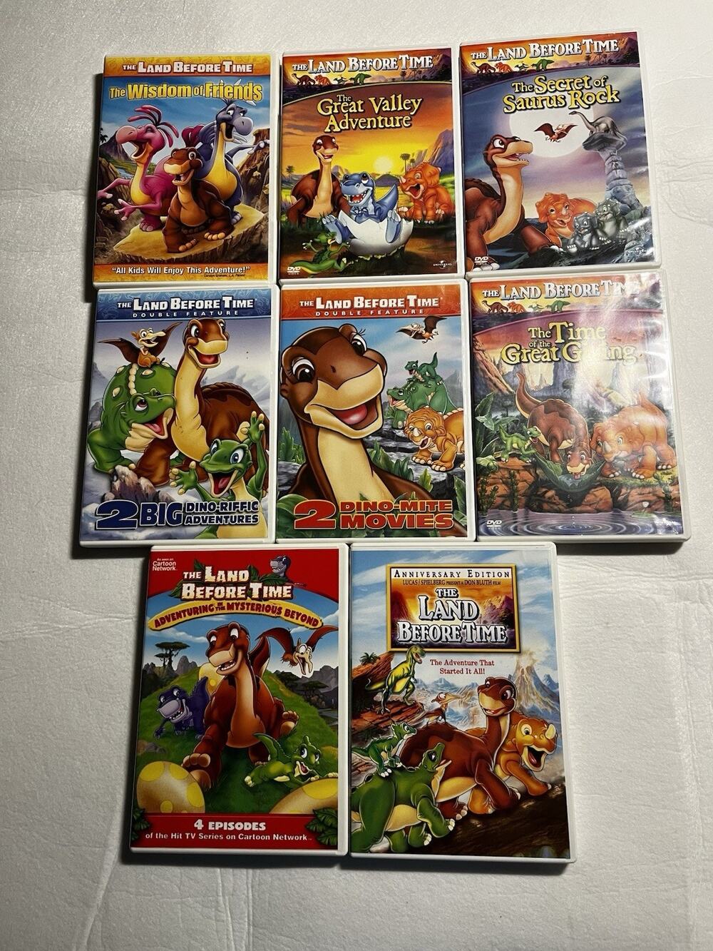 Lot Of 8 The Land Before Time DVD's - C806